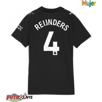 Camiseta Manchester City Tijjani Reijnders #4 Visitante Equipación para mujer 2025-26 manga corta